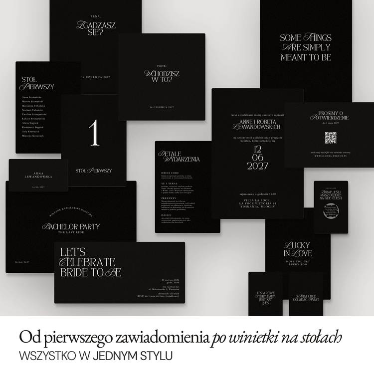 Kolekcja Minimalistic Black
