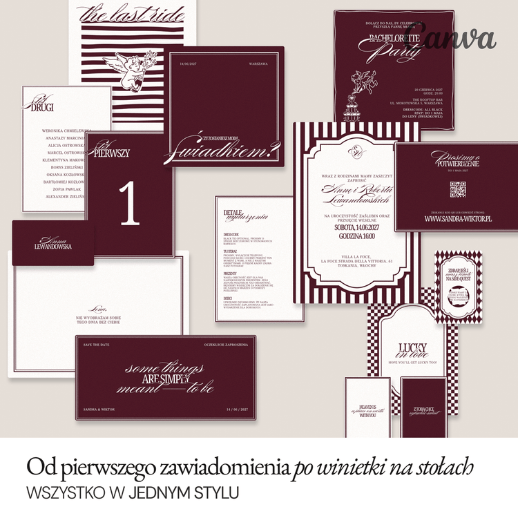Kolekcja Old Money Burgundy