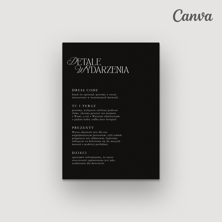 Kolekcja Minimalistic Black