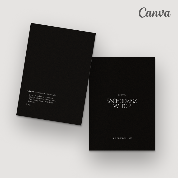 Kolekcja Minimalistic Black