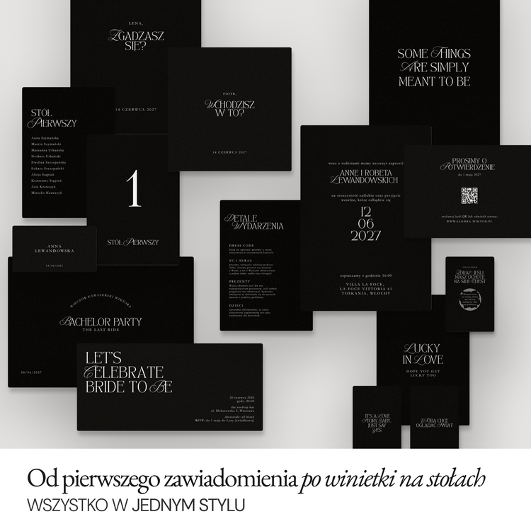 Kolekcja Minimalistic Black